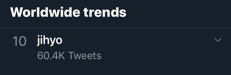 Jihyo Jeongyeon Dahyun are trending worldwide now.
#TWICE_CANT_STOP_US https://t.co/58pb09I64h