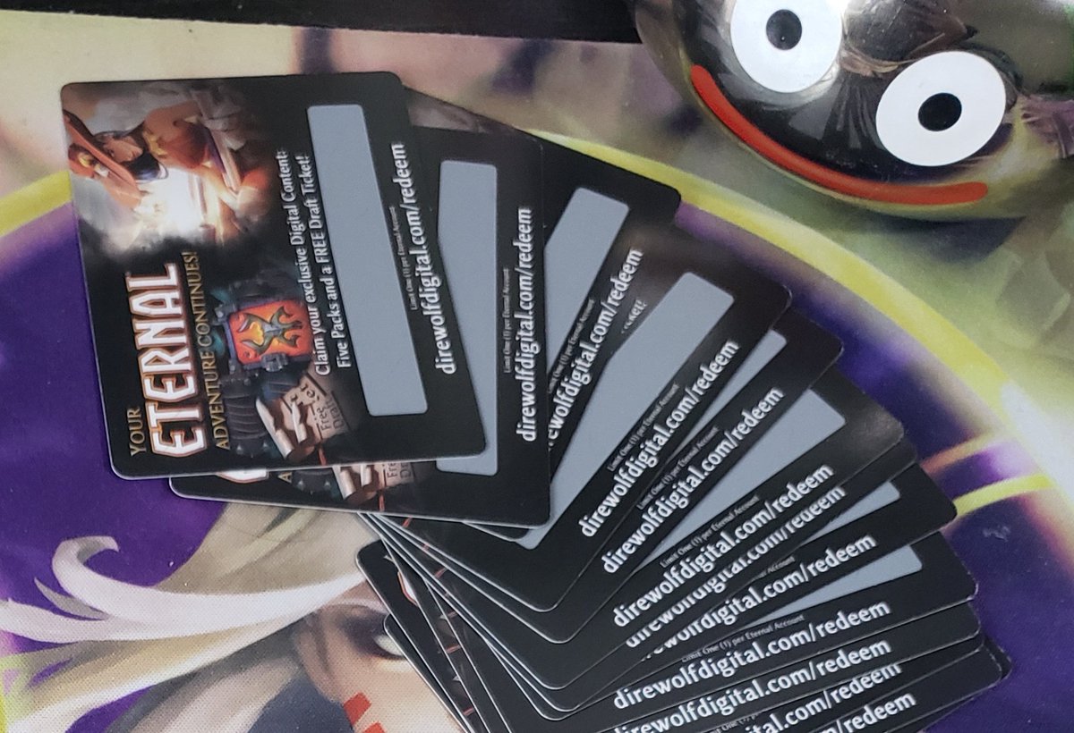 I love many card games, but <a href="/EternalCardGame/">Eternal Card Game</a> is my favorite.  What is your favorite card from any card game, and I will show you what eternal has in store for you!  5 people will also be randomly be given a code for 5 packs and a draft ticket, so let's hear your pet cards!