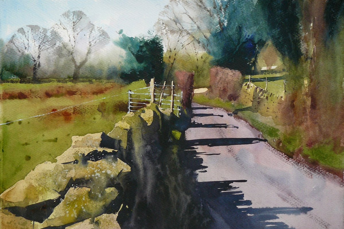 Early spring on a Pennine Lane
SOLD
This painting is now on its way to having a great life with its new owner. 😊
#watercolour #watercolourpainting #landscapes #landscapeartist #yorkshire #yorkshireartist #outdooradventure
#walkinguk #sunlight_art #painting #landscapepainting https://t.co/noa7ByEW7X