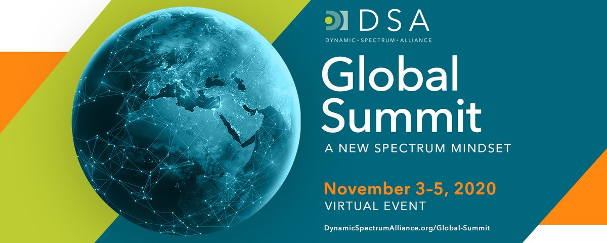 DynamicSpectrum's tweet image. In just a few weeks, we will be welcoming #DynamicSpectrum experts world over to our virtual #DSAGlobalSummit. From 3-5 November, join the likes of @ctaiken, @MCalabreseNAF and @wilwebb1 at the largest online platform for #SpectrumSharing collaboration! bit.ly/3gpElg0