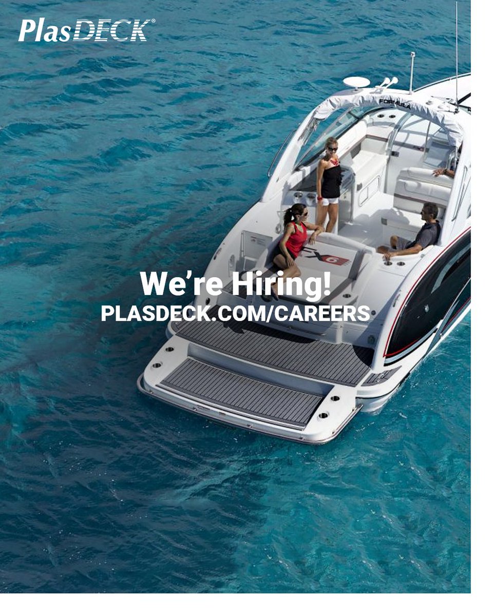 PlasDECK's tweet image. We're hiring another Production Finisher which requires somebody capable of working with hand tools. You should have an eye for detail, consistency and quality. Apply at PlasDECK.com/careers