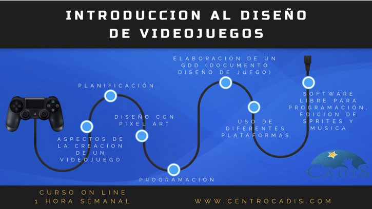 ¿Y si vuestros hijos e hijas aprendieran a diseñar sus propios videojuegos?
 Más información en centrocadis.com ⁦<a href="/mujerytalento/">Asociación Mujer y Talento</a>⁩ ⁦<a href="/DiverxiaAC/">Asociación Diverxia</a>⁩ ⁦<a href="/Asoc_AVAST/">Asociacion AVAST</a>⁩ ⁦<a href="/MSDauder/">maria sanchez dauder</a>⁩ ⁦<a href="/coralelizondo/">Coral Elizondo</a>⁩ ⁦<a href="/martatouron/">Marta Tourón</a>⁩ ⁦<a href="/AsocAltasCap/">Asociación Altas Capacidades Argentina</a>⁩ ⁦