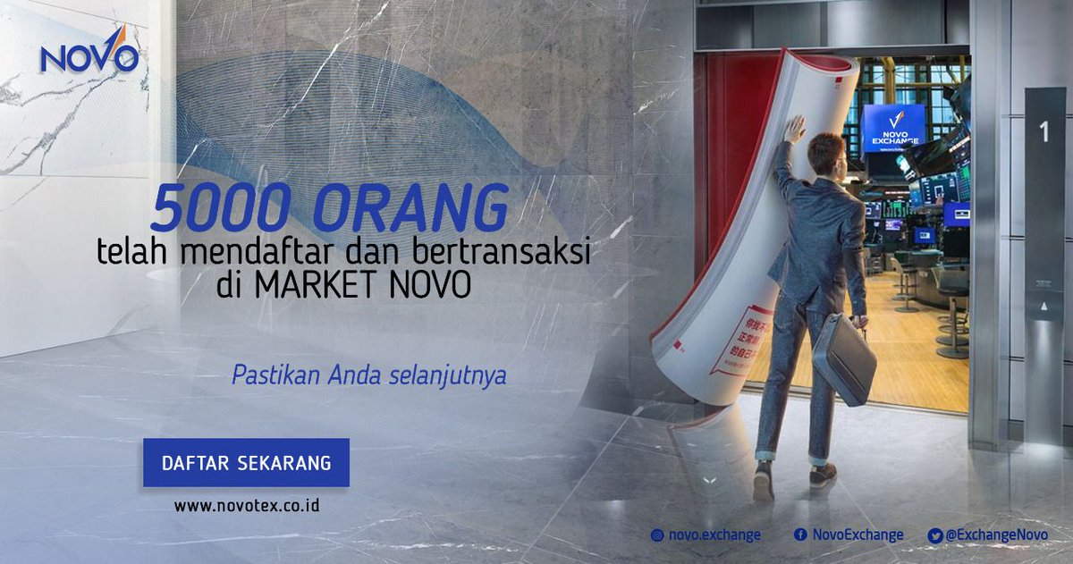 Razidan7's tweet photo. Baru Sepekan Buka, 5000 Member Mendaftar

Tepat sepekan sejak dibuka pada Senin, 19 Oktober 2020 lalu, 5000 member mendaftar untuk berdagang aset kripto di Novotex. Tak hanya mendaftar, mereka pun melakukan verifikasi KYC dan deposit sebagai bahan berdagang. 
Wa 081912607776 https://t.co/pxy35JyeUt
