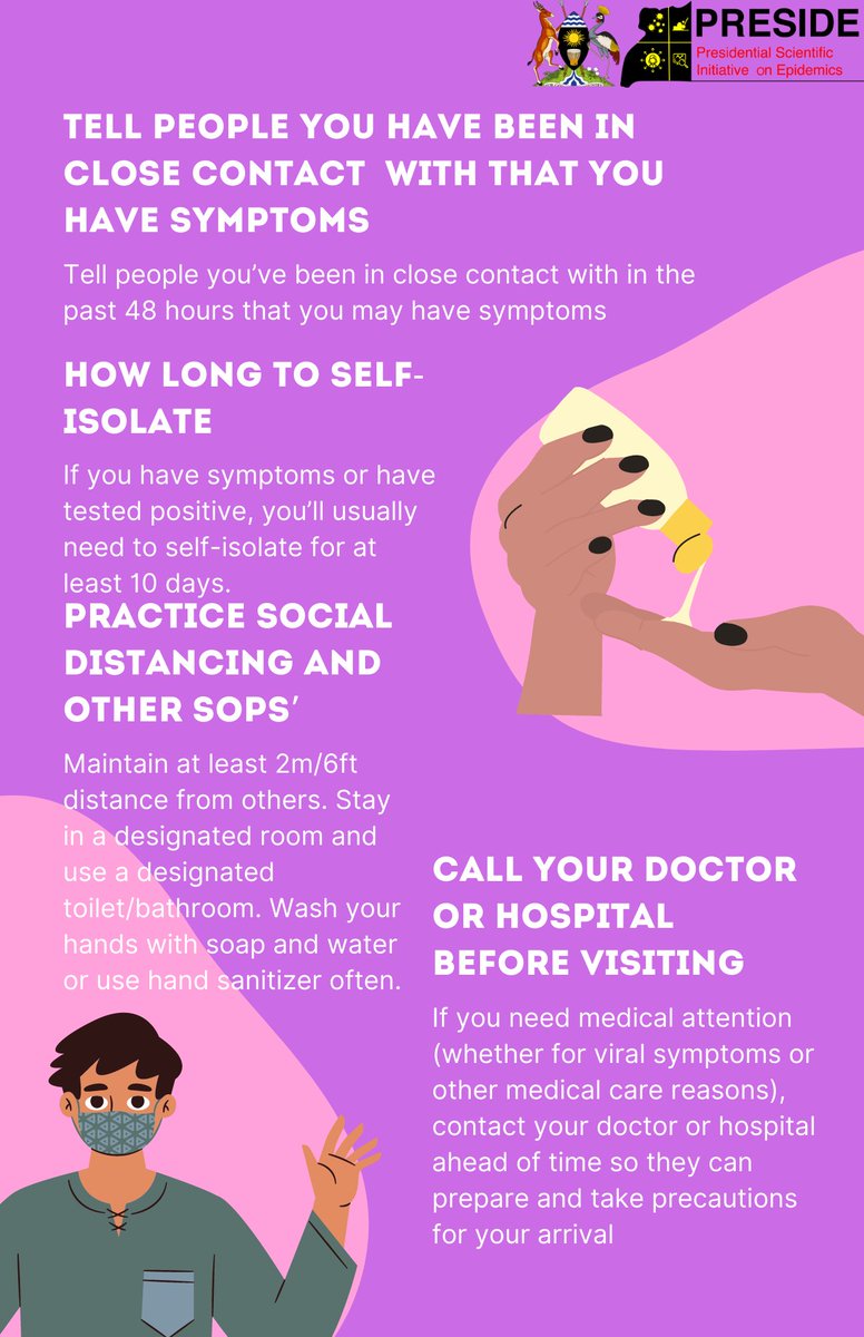 PresideUg's tweet photo. Self-isolation  is when you do not leave your home because you have or might have COVID-19. This helps to stop the virus spreading to other people.

#StaySafeUg https://t.co/FMmNOr4h3d