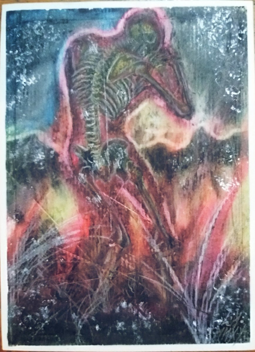 blessedsickart's tweet photo. "Knowing Yourself"
(Acrylic/Oilpastel/Charcoal) 10/'20 https://t.co/Iv52aH90Ve