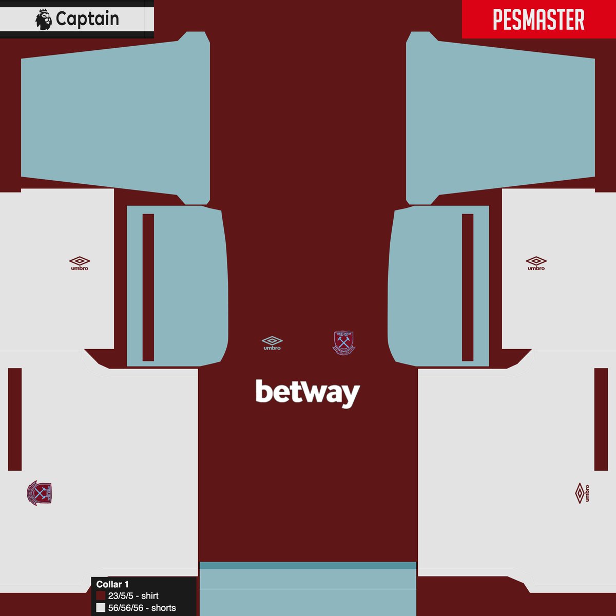 Pes2020K's tweet photo. PES 2021 KITS:
-West Ham 20-21 https://t.co/jazFpbTIWz