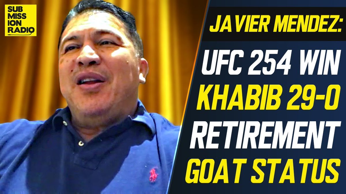 .<a href="/akajav/">javier mendez</a> reacts to Khabib's retirement, reveals Khabib was hospitalized with the Mumps ahead of #UFC254!

Plus Javier talks:

✅ Khabib's win over Gaethje 
✅ His favourite moment with Khabib
✅ Who should fight for the vacant title
✅ Khabib's legacy

📺: youtu.be/kqh9r-5Bxl8