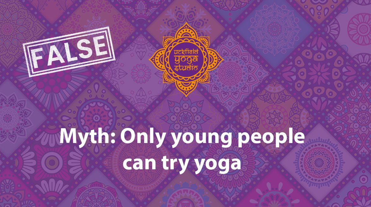 Myth 💬 
Only young people can try #yoga.

Dispelled ❌
No, no, no. #Yoga is for anyone at any age or gender. At our studio we welcome anyone and everyone who is looking to start their yoga journey.

ow.ly/p8Pg50BFzcu