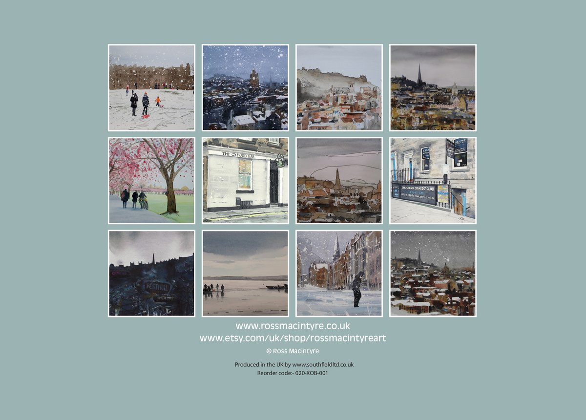 rossamacintyre's tweet photo. #art #watercolour #painting #edinburgh
My 2021 calendars are now available at https://t.co/SlXv6emF1N
The usual 'Edinburgh Pubs' calendar and another one called 'Edinburgh Watercolours'.
They are (or will be soon) also available at:
Cafe Grande, Marchmont Gallery, Daisy Cheynes https://t.co/eVCnKlRPst