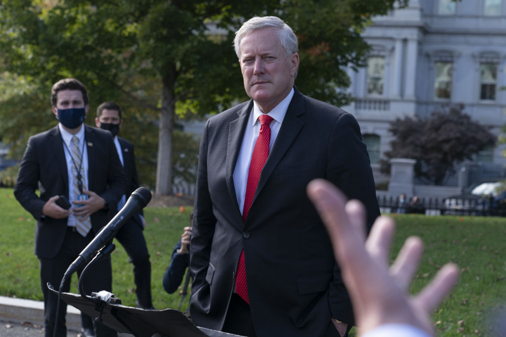 Mark Meadows says the U.S. is "not going to control" the pandemic — even as he defended the administration's response to the coronavirus after a second wave of infections in the White House hit close aides to Vice President Mike Pence https://t.co/zX1XfE8Hta https://t.co/R1ltlwufO5