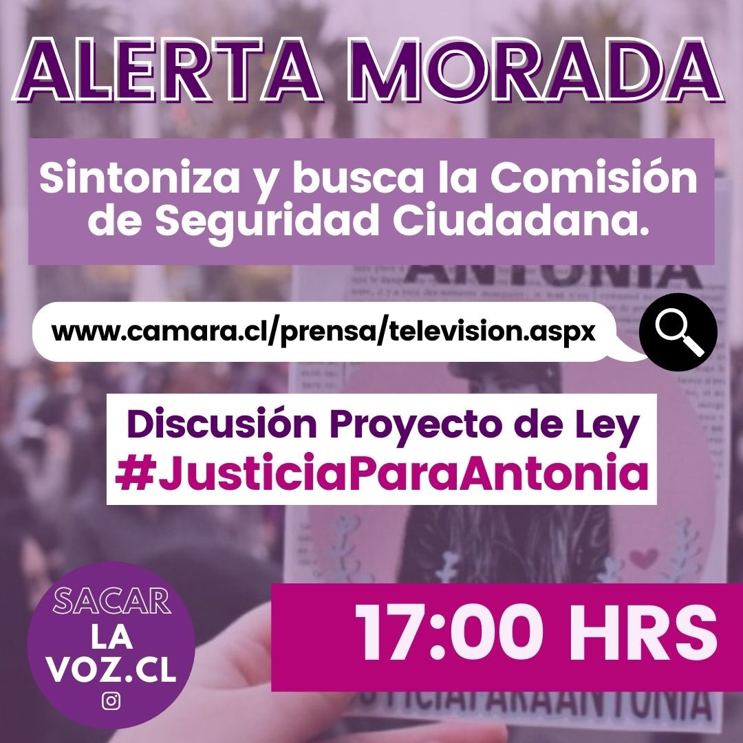 viviana_nuvi's tweet photo. Hoy se discutirá en la Comisión de Seguridad de la Cámara de Diputados el proyecto de Ley Justicia para Antonia, Sin Consentimiento Es Violación. Por eso necesitamos de tu apoyo, soy parte de la Agrupación @SacarLaVoz_cl , síguenos en Redes Sociales.
#JusticiaParaAntonia https://t.co/9h1bmoLDy4