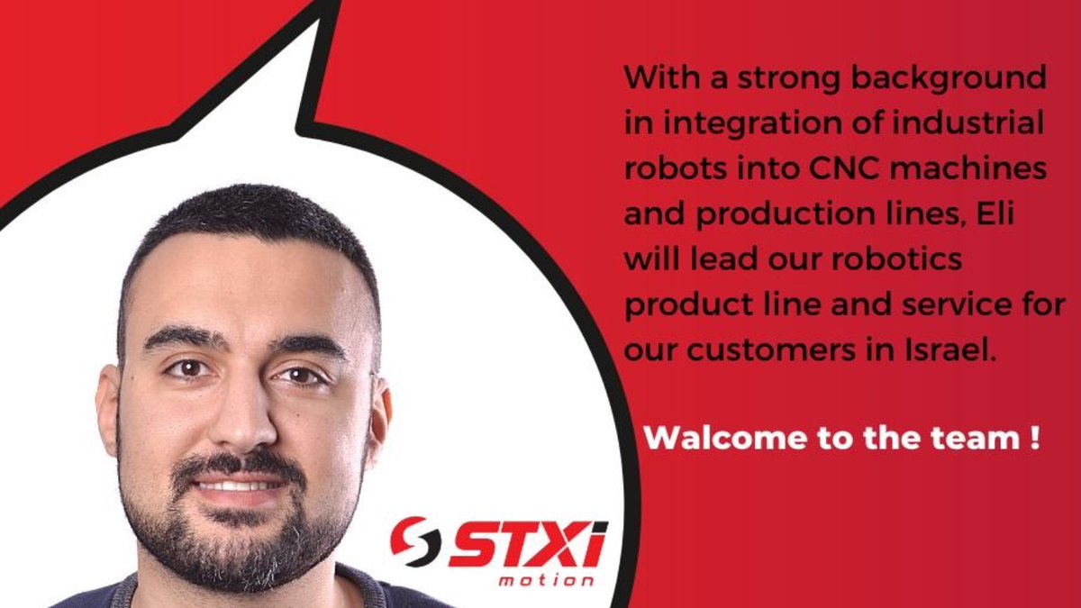 MotionStxi's tweet image. Dear Eli Dejourayev - Welcome to the STXI Motion team!👏🏼
#STXI #motionpowerhouse #roboticcontrol #stxiteam