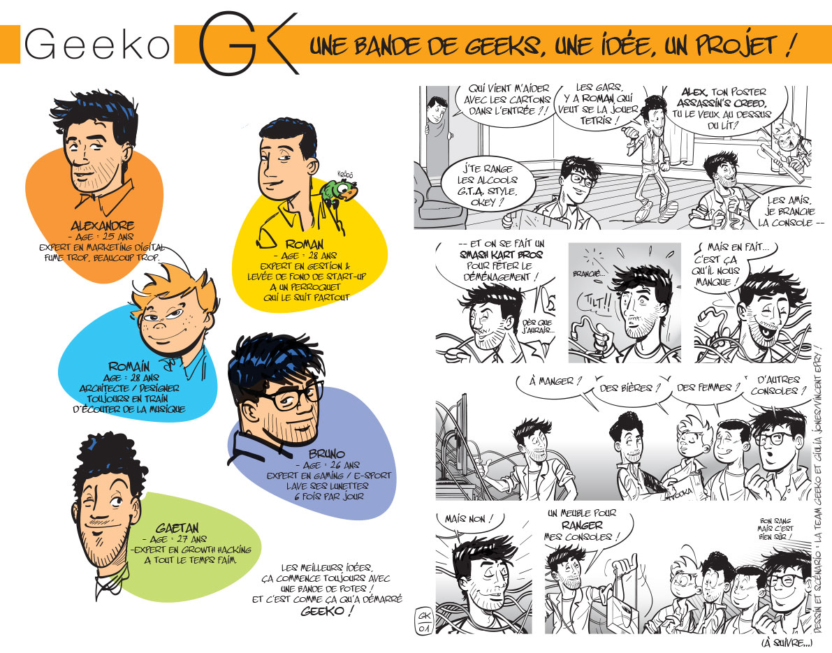 Geekofr's tweet image. Commençons par revenir 2 ans en arrière sur les prémisses de Geeko !
D’où vient cette idée de meuble pour Gamers… ?
A suivre … 
#Geeko #BD