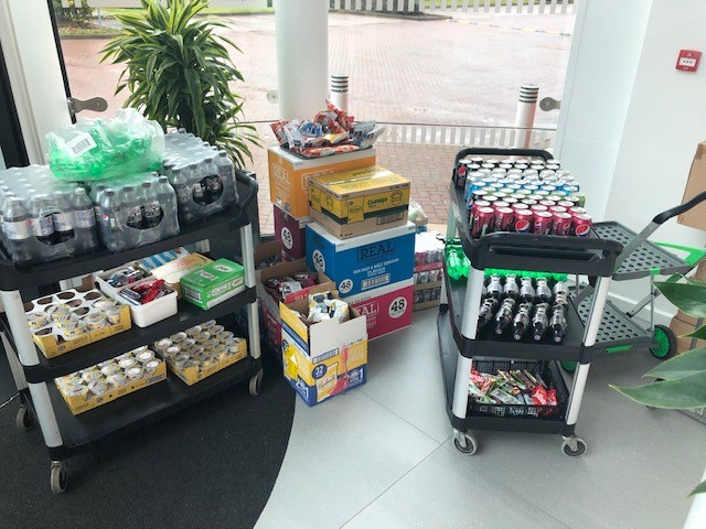 EnergyOmbudsman's tweet photo. Like so many, we've been inspired by the recent actions of @MarcusRashford and @FareShareUK. We regularly donate to @WarringtonFood, but today we're donating all the surplus stock from our Head Office to the local community #ENDCHILDFOODPOVERTY #fightholidayhunger #fooddonation https://t.co/IQI9l3nche
