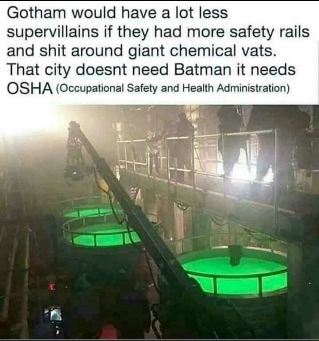 CBfiendclub's tweet photo. 🤣🤣🤣
So right!!! Where's OSHA when you need them?!
*
#comicbookfiendclub #cbfc #cbfceastchapter #cbfcmidwestchapter #cbfcwestchapter #cbfcsouthchapter #cbfcinternationalchapter #cbfccanadianchapter #batman #joker https://t.co/1geKZRLtR4