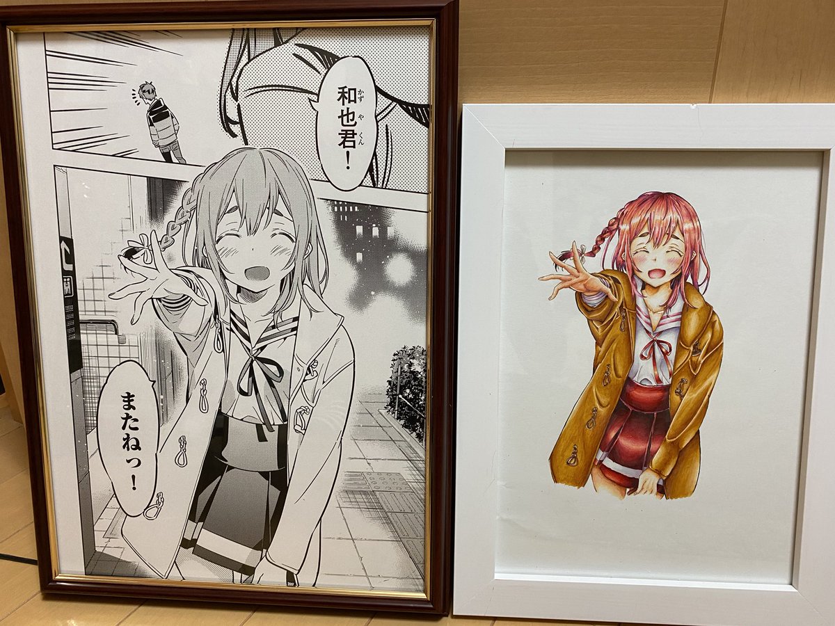 複製原画と模写
ちなみにかのかり展この前行ったよ!
色紙墨ちゃんは嬉しすぎた笑 