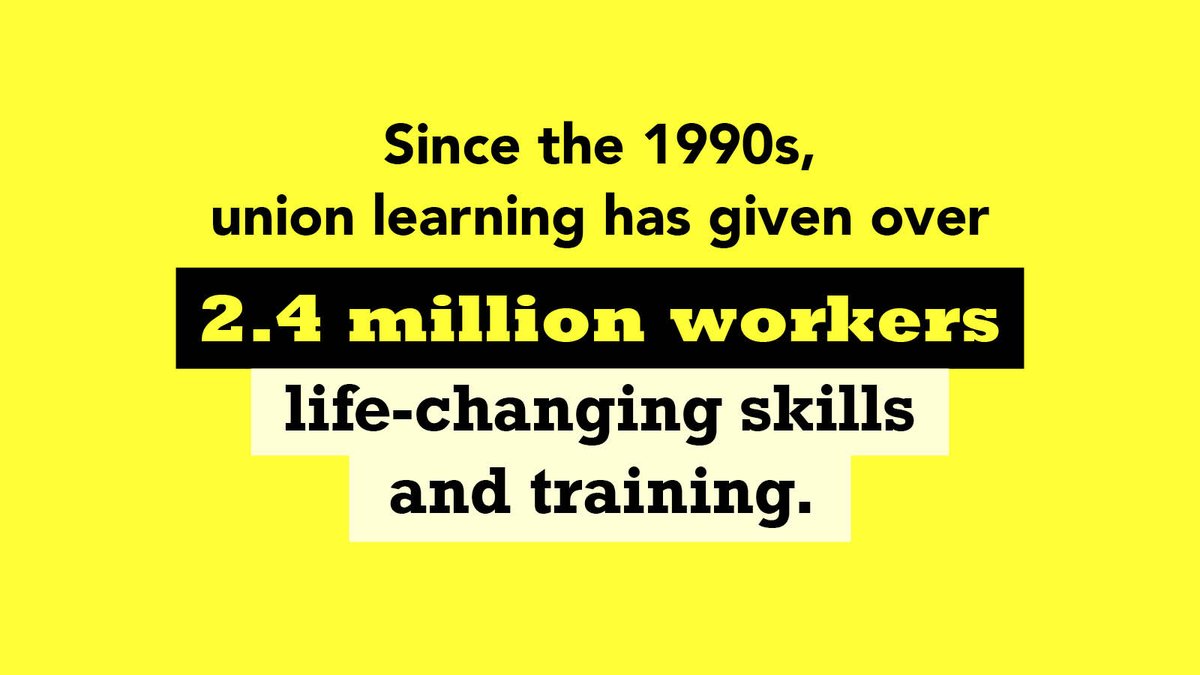 2/5 Unlike college courses, union learning is designed to meet specific workplace needs, in collaboration with workers and their employers.