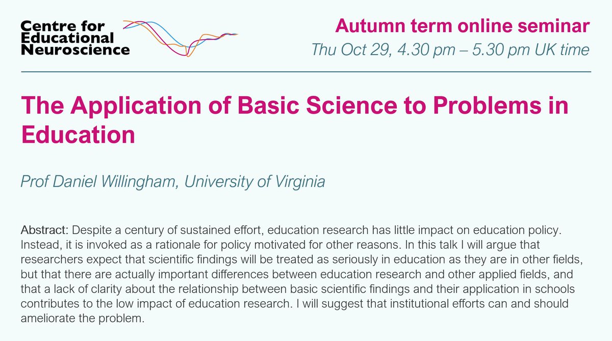 Centre for Educational Neuroscience tweet media