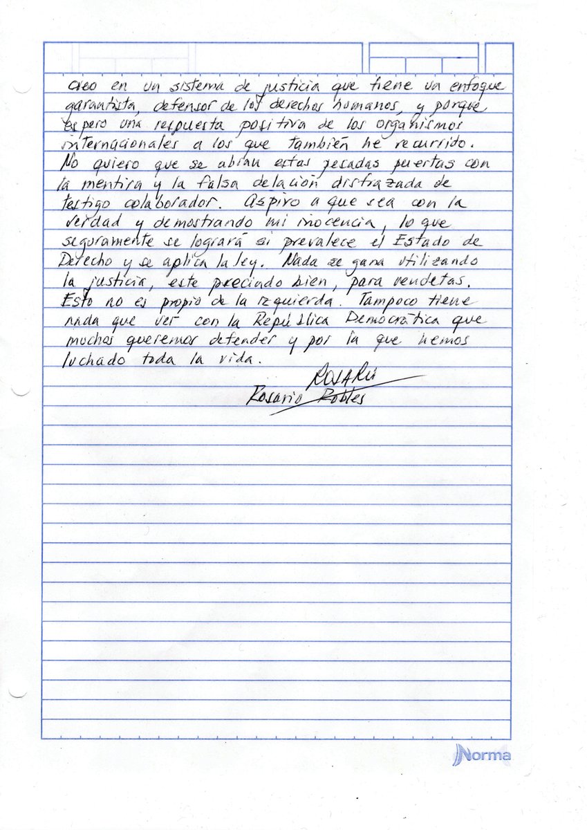 Rosario Robles (@rosario_robles_) on Twitter photo Comparto una #CartaPública donde explico cómo es que la <a href="/FGRMexico/">FGR México</a> me tiene como "rehén" y la forma en que intenta amedrentarme. #JusticiaSíVenganzaNo. Abro hilo con la transcripción. Comparto una #CartaPública donde explico cómo es que la <a href="/FGRMexico/">FGR México</a> me tiene como "rehén" y la forma en que intenta amedrentarme. #JusticiaSíVenganzaNo. Abro hilo con la transcripción.