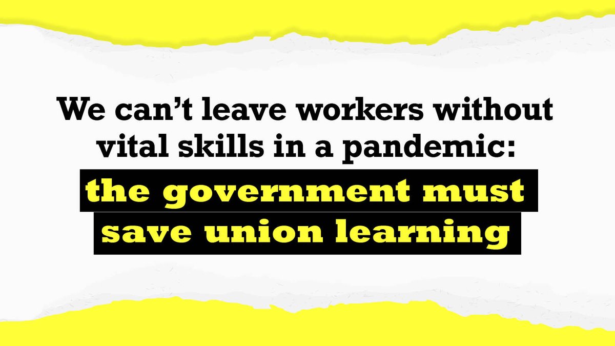 5/5 Governments of all parties recognise the effectiveness of union learning — that's why they consistently funded it for the past 20 years.  Join nearly 30,000 people and sign the petition to  #SaveUnionLearning from being scrapped:  https://www.megaphone.org.uk/petitions/uk-gov-don-t-cut-union-learning