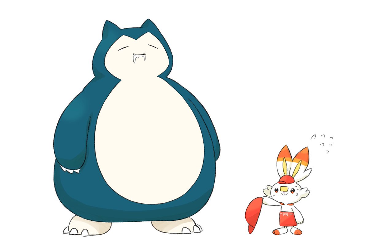 ポケモン カビゴンと友達になりたいヒバニーを描きました ヨコヤのイラスト ポケモン カビゴンと友達になりたいヒバニーを描きました ヨコヤのイラスト