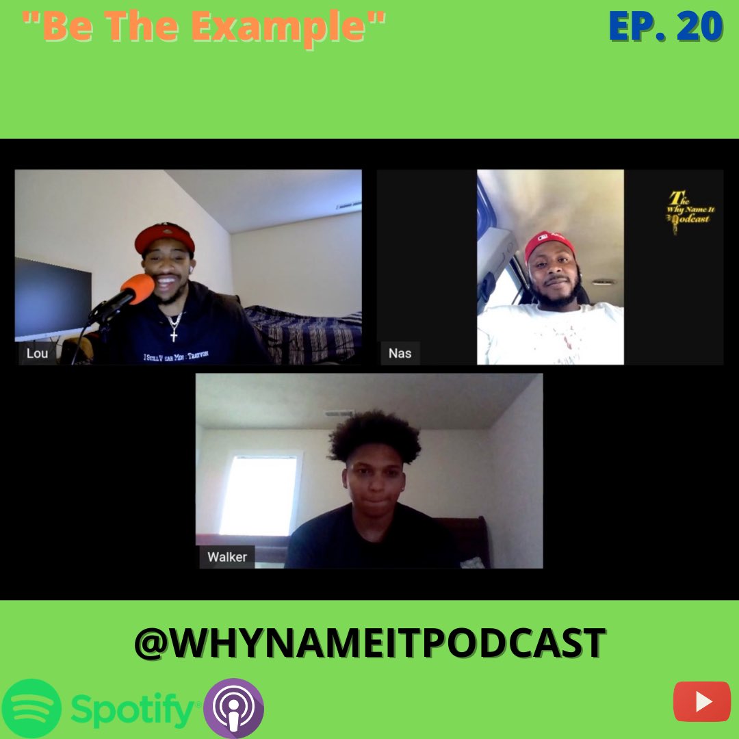 WhyNameItPod's tweet photo. Episode 20 “Be The Example ” is now available on all major streaming platforms and YouTube . Link is in the bio.

The #WNIP 🎙

#BlackPodcast #BlackPodcasters #Podcast
#HBCU #Vote https://t.co/hZq7PK11mm