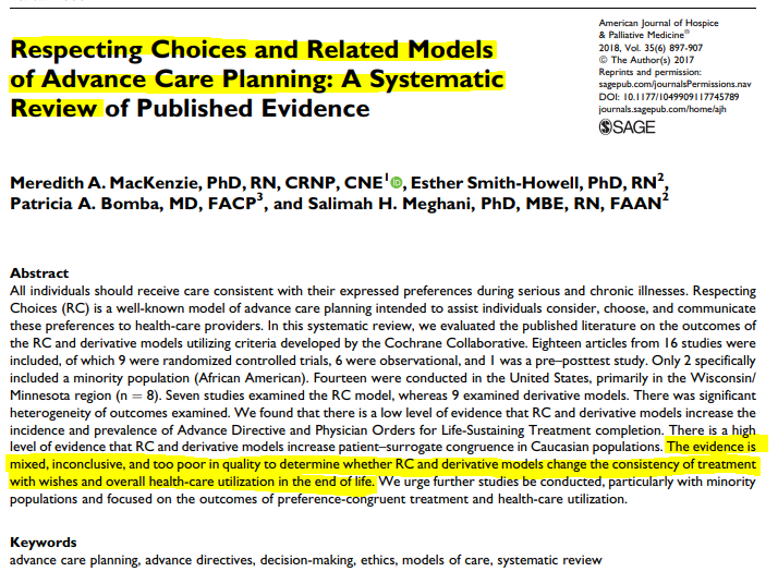 SMeghani_PhD's tweet photo. Look forward to @NASEM_Health panel today on “Interpreting Evidence Base for Advance Care Planning”.  

Hope our systematic review of Respecting Choices &amp; related models  @mere_mackenzie @PatBombaMD @SMeghani_PhD  will inform the discussion.

#hapc #hpm @HPNAinfo @NHPCO_news https://t.co/RJoBA3S4BR