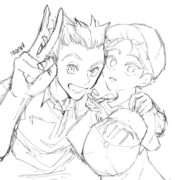 Here, have some old sketches + mini comic(childhood AU) cause i don't have anything new to upload lmao

(First image is supposed to be Hataraku Saibou AU)

I'm also uploading my first attempt in drawing Bokuaka at my patreon (which is funnily,smut, haha so i can't show u)

(1/2) 