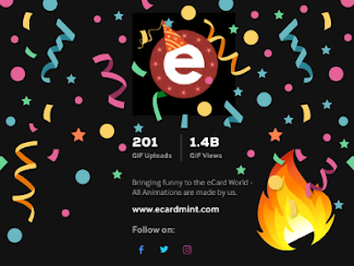 EcardMint's tweet photo. We Hit 1 Billion Views on @GIPHY 

View all the GIPHY GIFness here: https://t.co/Ylpk2oUiLF https://t.co/e8zeghunSW