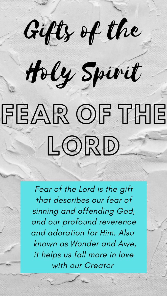 INFLAMECatholic's tweet photo. How could Fearing the Lord be a gift? Find out what it truly means down below! 

#FearOfTheLord #Catholic #confirmation #HolySpirit https://t.co/8Ag5Kb18qC