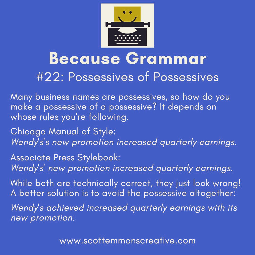 Emmons_Creative's tweet photo. #grammar #grammartips #grammarrules #englishgrammar #english #wordfun https://t.co/uc2GSpmSfM