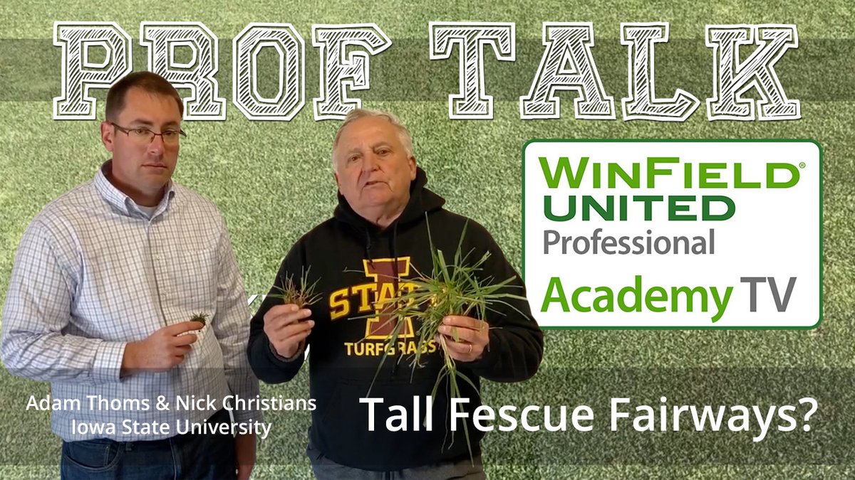 Prof Talk ep. 6 with @winfieldpro &amp; @Turfnet! 

Dr. <a href="/ThomsTurf/">Adam Thoms</a> &amp; Dr. @nickchristians1, Iowa State University, talk tall fescue grass for #golfcourse fairways. 
From how the fescue has evolved to the perks of using it, they share their latest study results: youtu.be/7jcoQJBCiMg