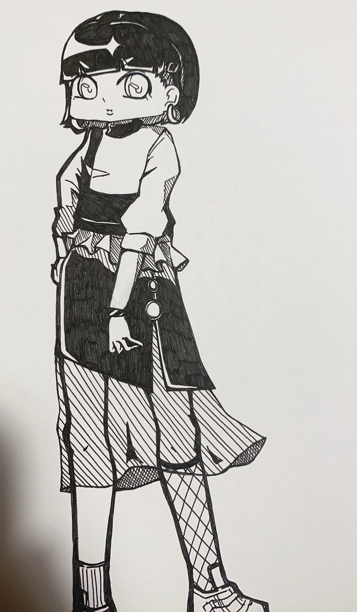 HIYODESUYO's tweet photo. まぁ下描き無し一発勝負にしてはよくかけたでしょう！ https://t.co/ZLz1hfiOyR