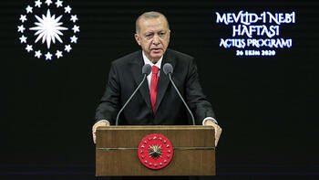 Cumhurbaşkanı Recep Tayyip Erdoğan, Mevlid-i Nebi Haftası Açılış Programı'nda Fransız markalarına boykot çağrısında bulundu. Cumhurbaşkanı Erdoğan, 'Buradan milletime sesleniyorum. Sakın Fransız markalara asla iltifat etmeyin, bunları satın almayın'