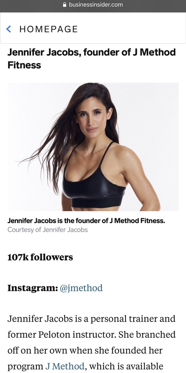 jmethodfitness's tweet photo. The future of fitness will continue to evolve and ultimately will be a hybrid of both the digital and physical experience.
@businessinsider @JoeVennare $PTON #JMETHOD #FITNESS https://t.co/7rzKjqYthB
