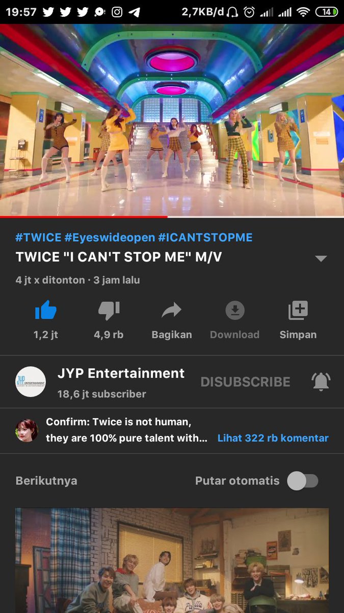 hmbeannie's tweet photo. GA BERENTI MUJI 9 ORG INI DRTD PLIS😭 keren bgt huhu mana pada princess bgt mukanyaa:)) ampe keselek gue pas mau tereak jihyo secantik itu😌 
IYA INI TUH no one to can’t stop me to say THIS IS THE BEST TWICE ERA:))

#TWICE_CANT_STOP_US https://t.co/o7tZALCiU6