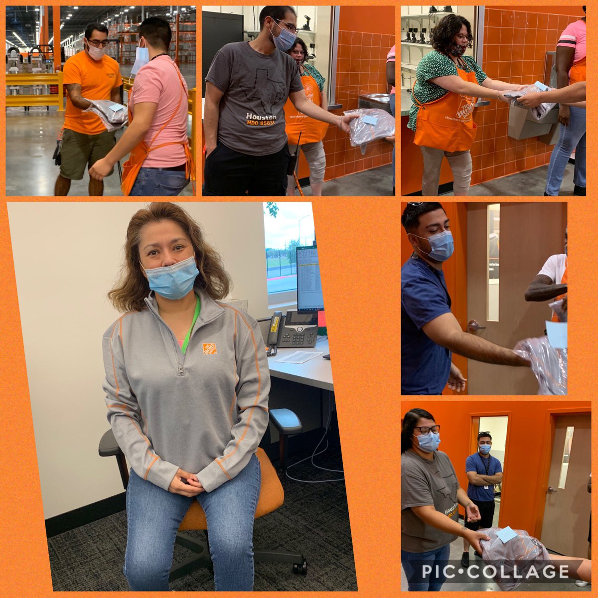 nancy_thd's tweet photo. It’s fall sweater weather in Texas and who needs Oprah when we have @joseph_thd? You get a sweater, YOU get a sweater...everyone gets a sweater!!! Thanks for the swag boss 😎 https://t.co/bLvjA6dKNN