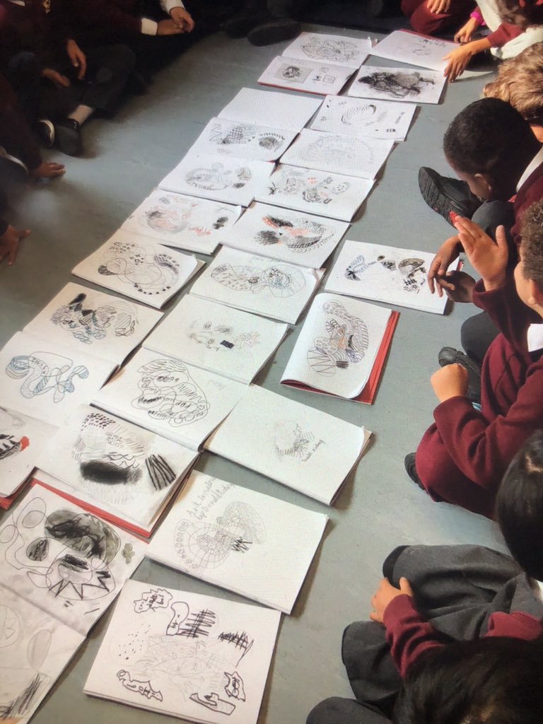 MountStewartSch's tweet photo. We had so much fun creating our portraits inspired by the work of the artist Donald Rodney #TMSS3J #TMSSCommunity https://t.co/Bq4hq380or
