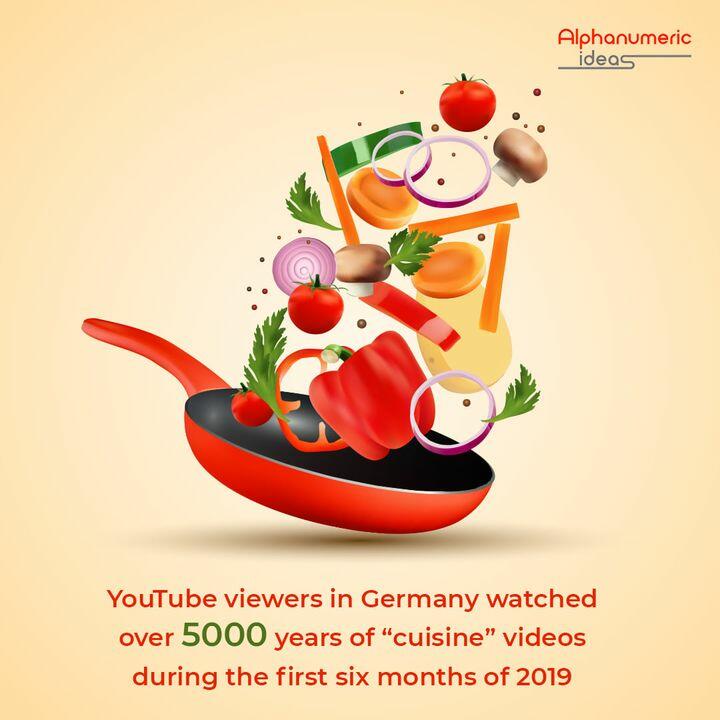 According to Insights by Google, YouTube viewers in Germany watched over 5000 years of 'Cuisine' videos during the first six months of 2019.

#Youtubefoodblogger #recipevideos #CuisineVideos #germancuisine #youtube #youtubers #youtubechannel …