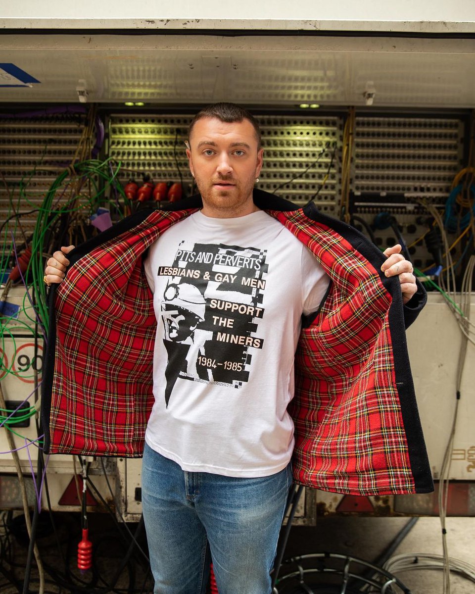 samsmith's tweet photo. My new favourite T. Queer Power ⚡️ https://t.co/YASGvMoKTc