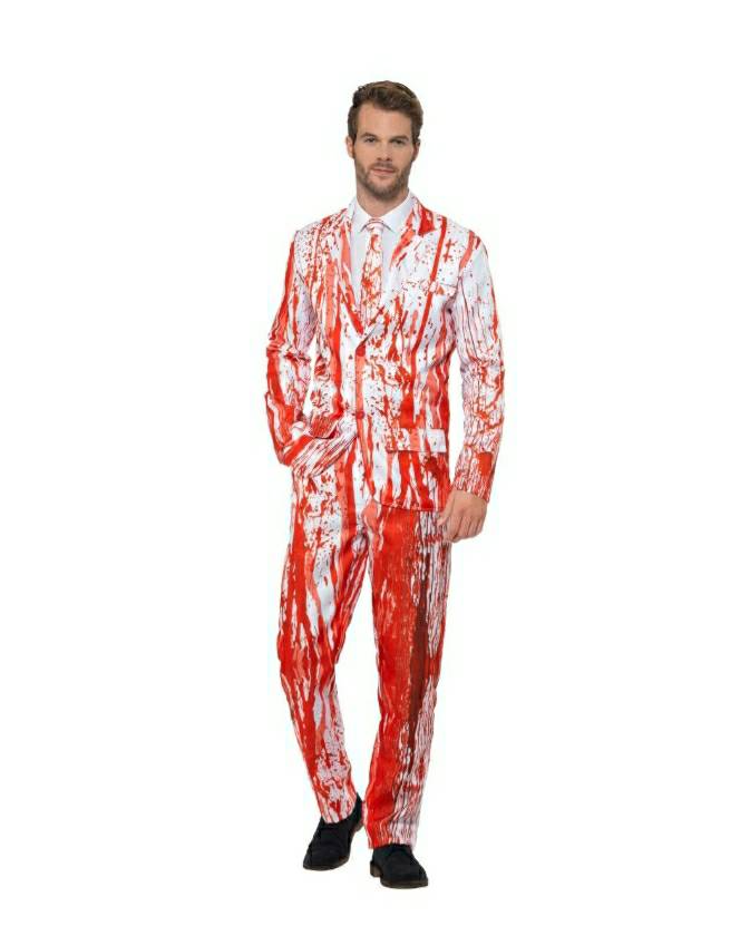 #StandOutSuits #chorley #Halloween Skull print suit #BloodDrip Suit for £20 sizes 1each LG &amp; XL left #Marketstchorley #ChorleyMarketStreet #Chorleymarket #Chorleyfancydress #blackburnfancydress #wiganfancydress #halloweenparty #preston #buckshaw #theshedchorley #chorleybarbers