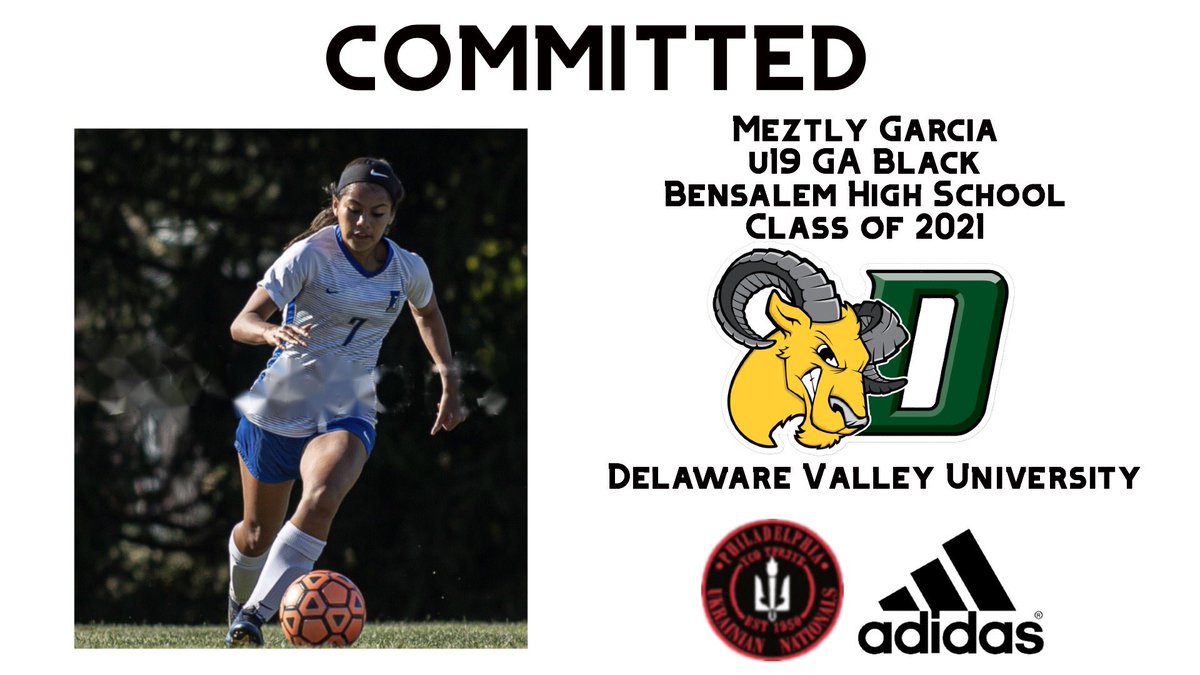 Congratulations to Ukies u19 GA Black player Meztly Garcia on her commitment to play college soccer at <a href="/DelVal/">DelVal</a>! #UkieNation