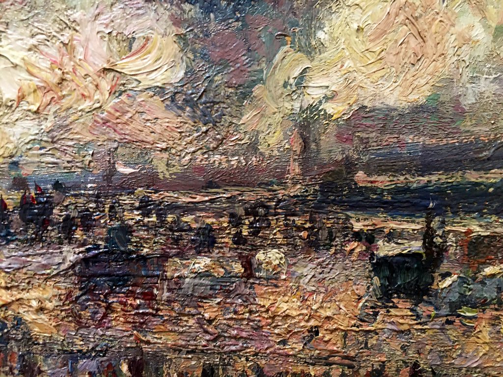 mhacater's tweet photo. Making the most of @BM_AG at the weekend - obsessed with the multicoloured layers of thick paint used by Pissarro 🟣🔵🟢🟡🟠🔴 https://t.co/ZZJx4qFyxZ