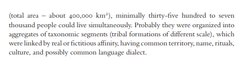 The northern and central Kazakhstan during the bronze age also had around 7000 estimated population at max. This zone was under the Andronovo culture, succeeding earlier Sintashta culture. This culture too is considered as representing spread of Aryans.