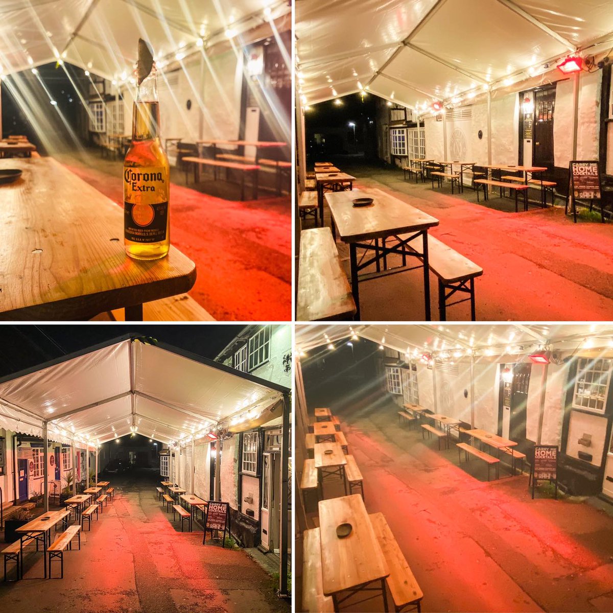 Another restaurant all set for a socially distanced Winter. The hospitality industry must find ways to carry on during this pandemic, and we are here to help. Why not pop along to the Kings Arms Yard , Ampthill to see what we have done.
 #temporarystructures #big10smokeandgrill