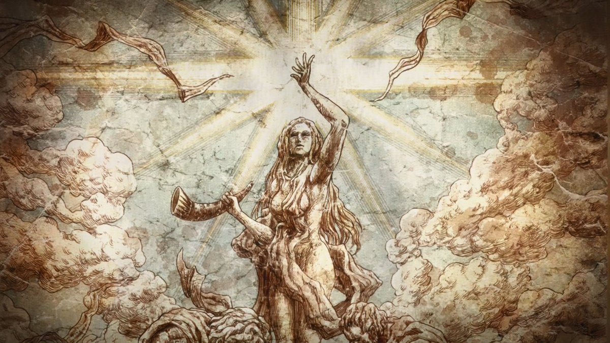 In one of the books that Grisha has been giving to translate by the Owl, we see a illustration of Ymir holding this same logo-ish structure while the titans are bowing before her feet.