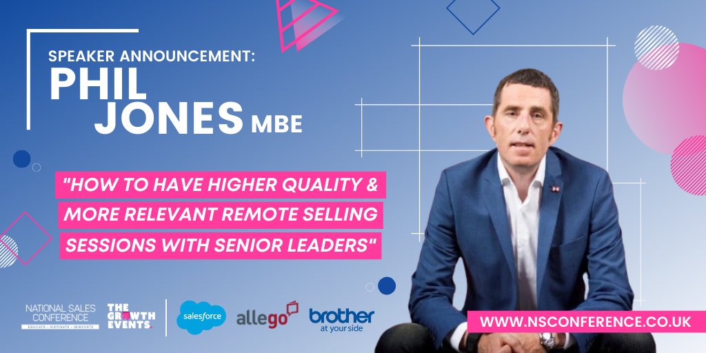 PhilJones40's tweet photo. Sharing some thoughts at the forthcoming #NSCDigital conference.
Ideal for salespeople wanting to know more about what’s on the mind of senior execs to have more relevant conversations.
More on the conference in the link.....
https://t.co/0ulXanDGuN #NSCDigital https://t.co/XlyGtlsILN