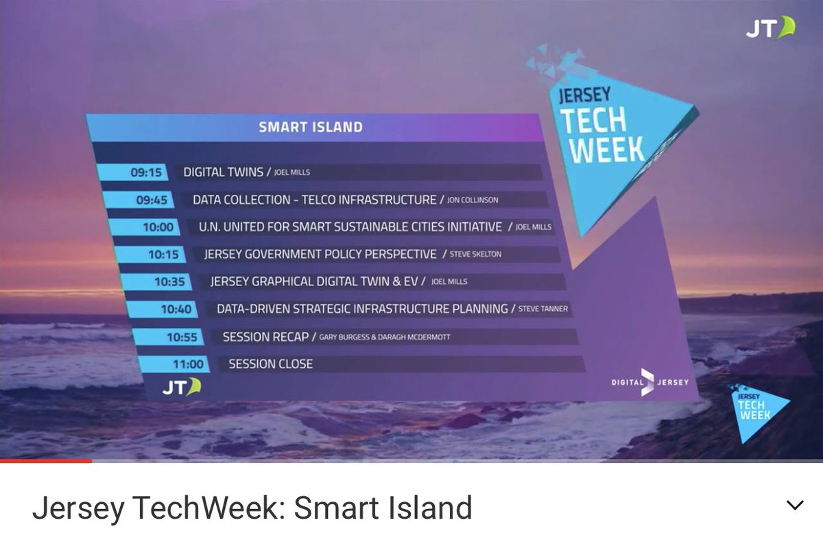 Link to watch back the amazing Digital Twin session plus ‘Gary Burgess The Movie’ from Jersey TechWeek: Smart Island youtu.be/_ag8oraWfTI