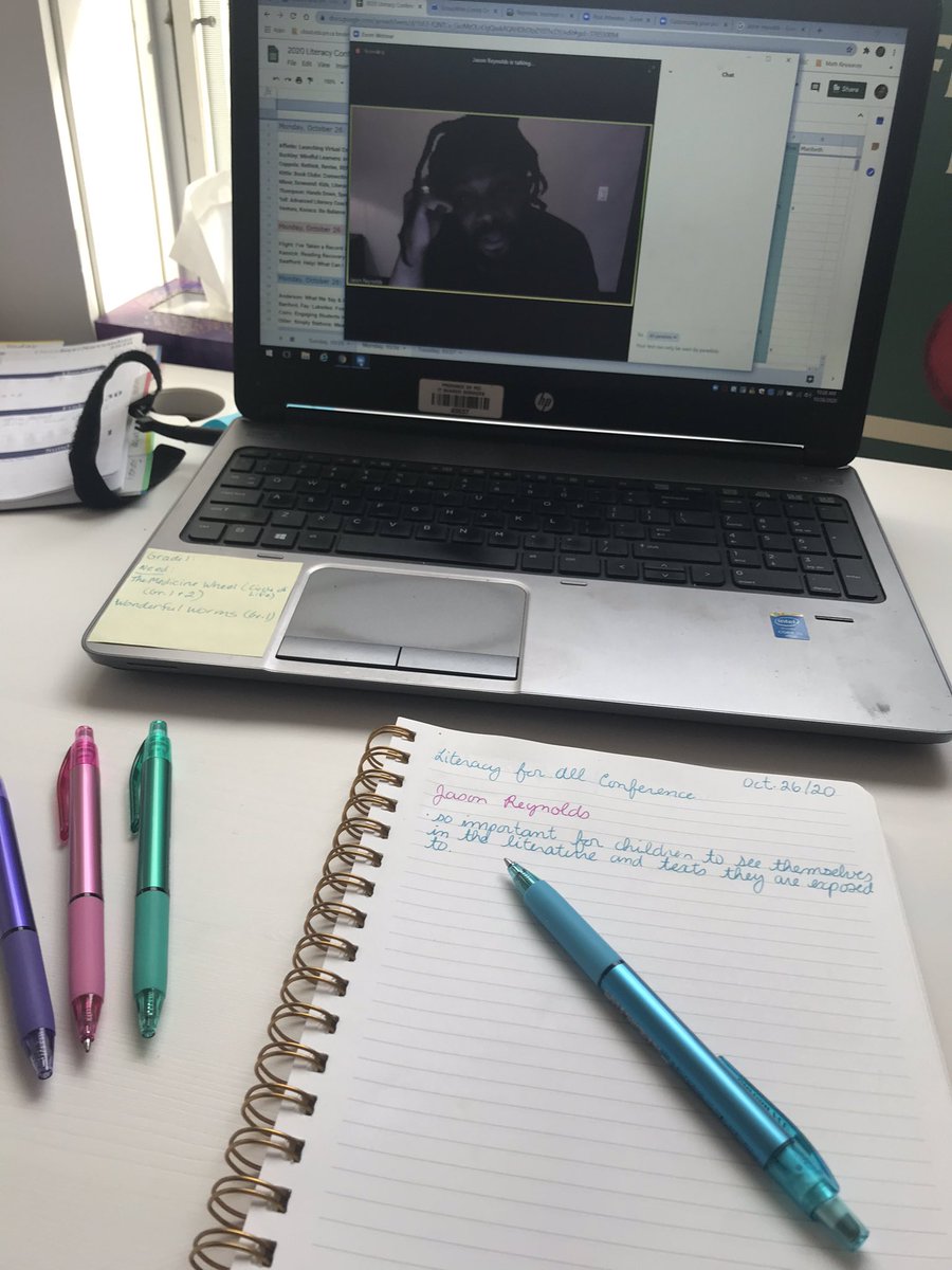 lesleyd18's tweet image. Covid silver lining: attending #LiteracyForAll2020 from home