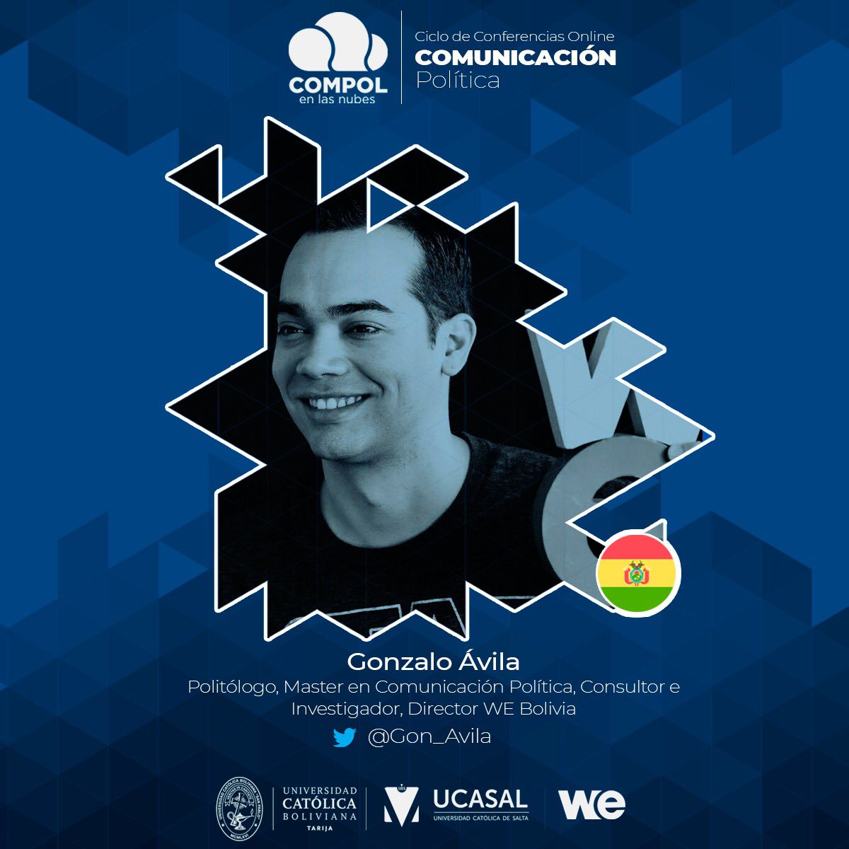 compol_nubes's tweet photo. El miércoles! "Opinión pública y desafíos de la consultoría política" con @Gon_Avila y @El_Figaro 

El evento es gratuito y con cupos limitados. Reservá tu lugar!

⏰ 18.00 🇧🇴 19.00 🇦🇷
📲 Inscribite acá https://t.co/zM7WS2w4bt https://t.co/OwHpa4vUR6